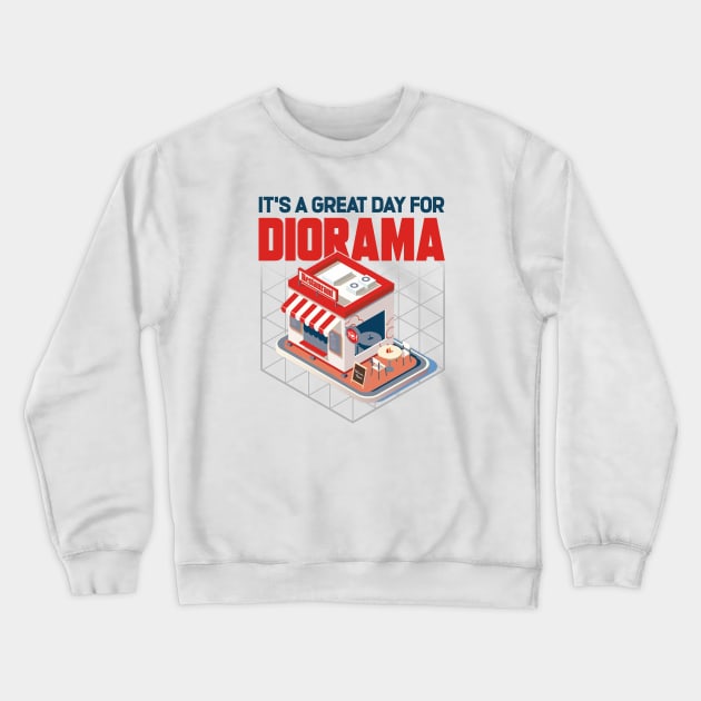 It's A Great Day For Diorama Crewneck Sweatshirt by Issho Ni
